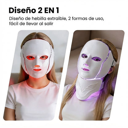 Máscara LED Facial & Cuello Pro-Glow™