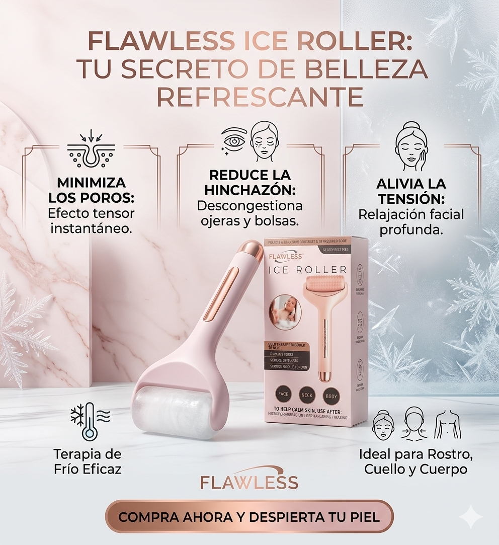 Rodillo Facial de Hielo | Terapia Anti-Hinchazón