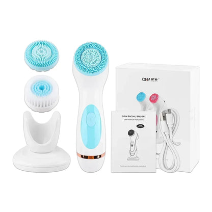 Cepillo Facial Sónico 3 en 1 | Limpieza Profunda + Masaje
