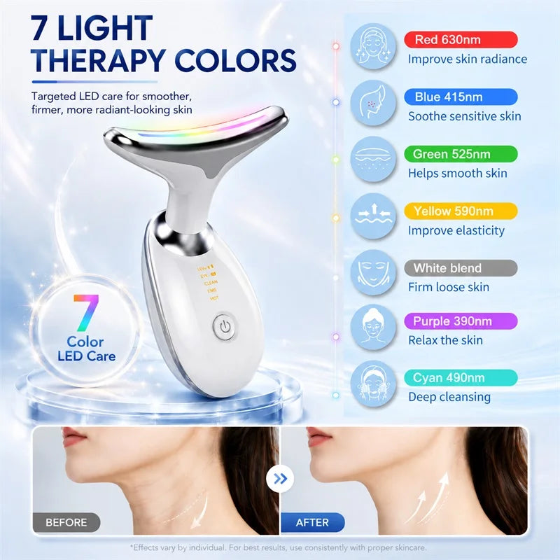 Dispositivo EMS Facial & Cuello | Lifting con Microcorriente