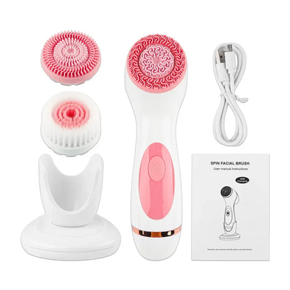 Cepillo Facial Sónico 3 en 1 | Limpieza Profunda + Masaje