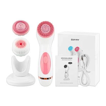 Cepillo Facial Sónico 3 en 1 | Limpieza Profunda + Masaje