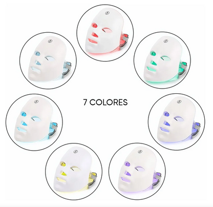 Máscara LED Facial | Terapia de 7 Colores