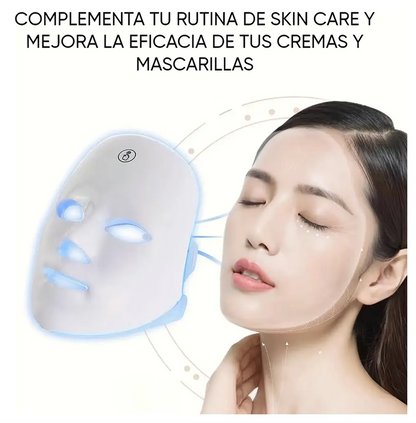 Máscara LED Facial | Terapia de 7 Colores